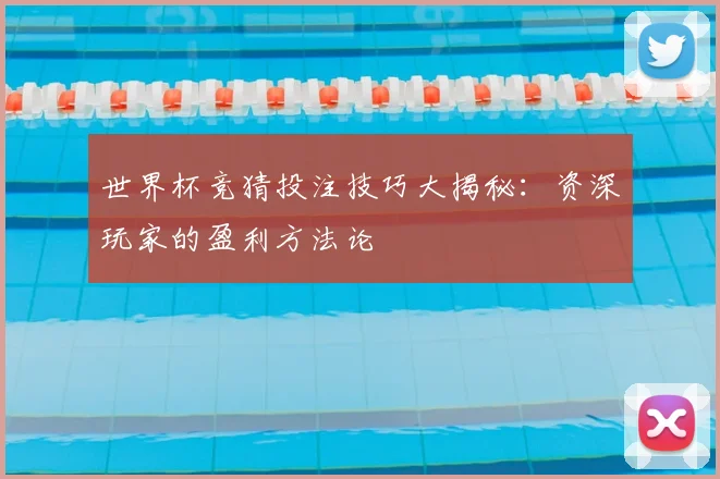 世界杯竞猜投注技巧大揭秘：资深玩家的盈利方法论